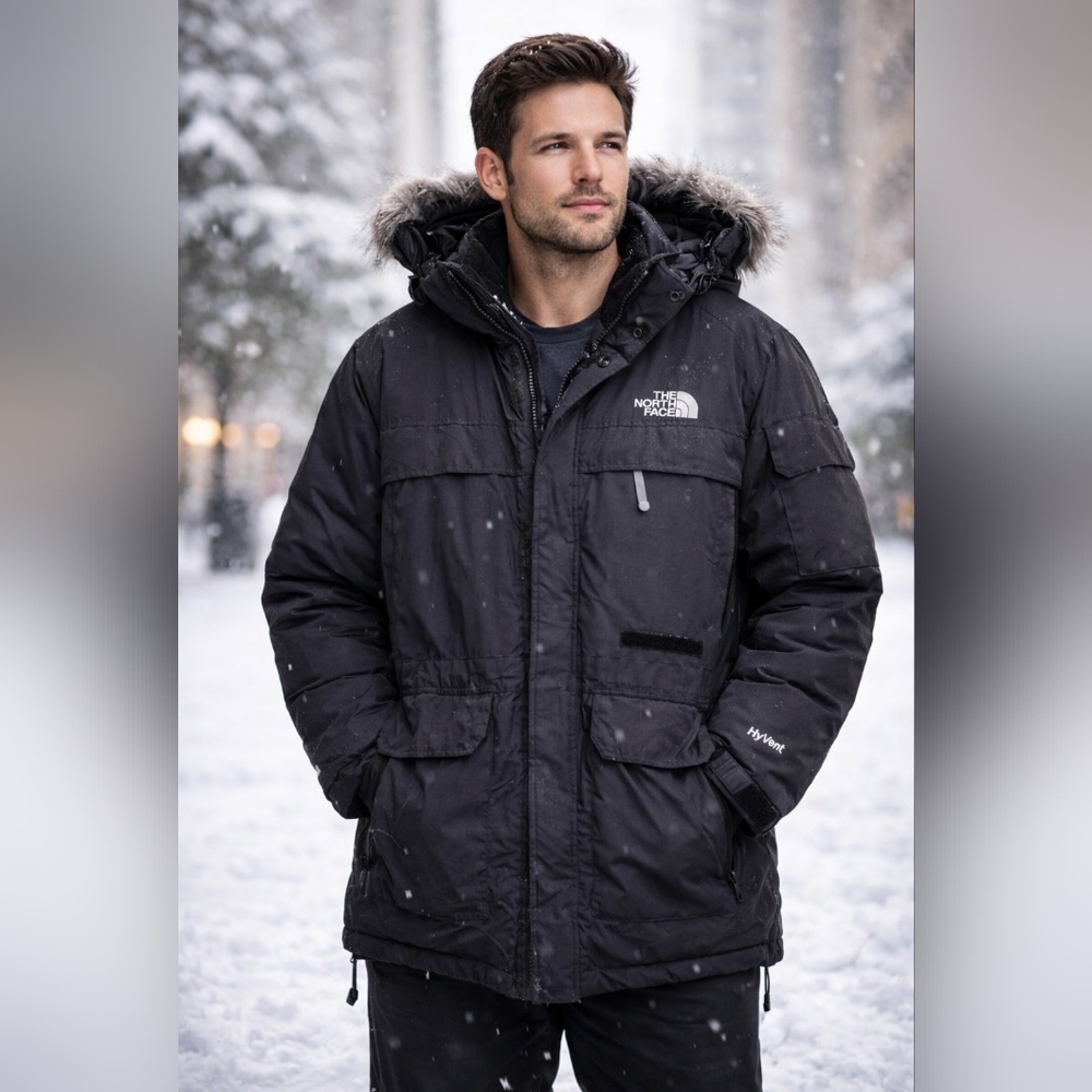 The North Face Men's Bedford (McMurdo) Black Goose Down Parka Puffer Jacket 3XL